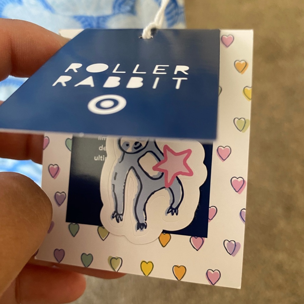 Roller Rabbit Blue and White Pajama Set - Picture 4 of 5